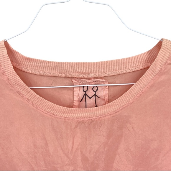 Johnny Was PETE & GRETA 100% Cupra Tee T-Shirt Peach - Picture 7 of 9